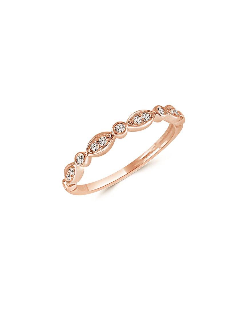 Sabrina Designs 14k Rose Gold 0.10 Ct. Tw. Diamond Ring