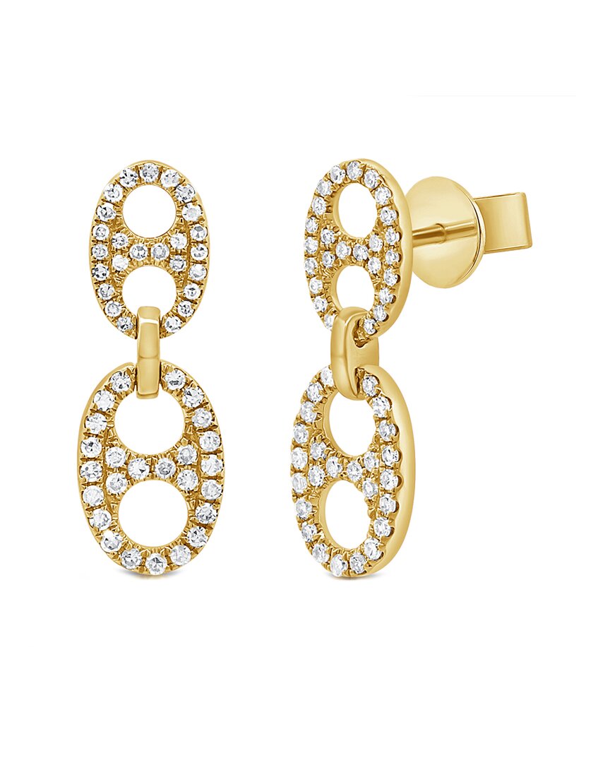 Sabrina Designs 14k 0.25 Ct. Tw. Diamond Link Earrings In Neutral