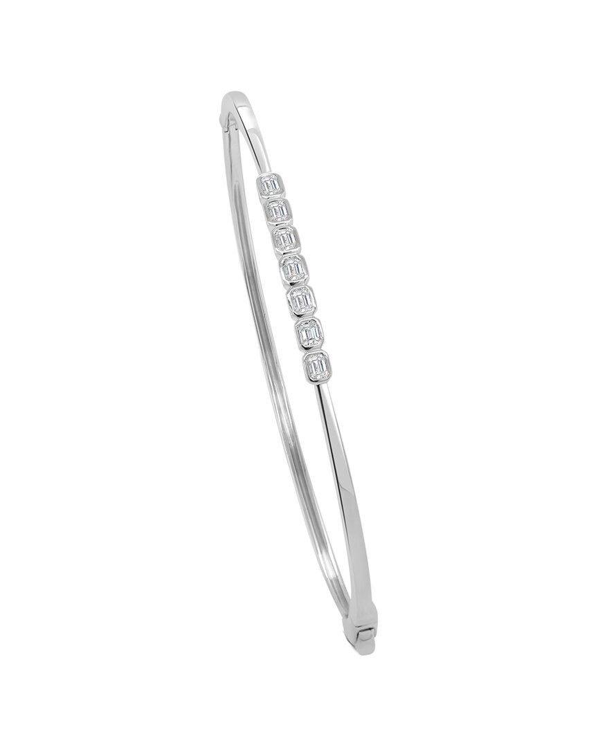 Sabrina Designs 14k 0.48 Ct. Tw. Diamond Bangle Bracelet In Metallic