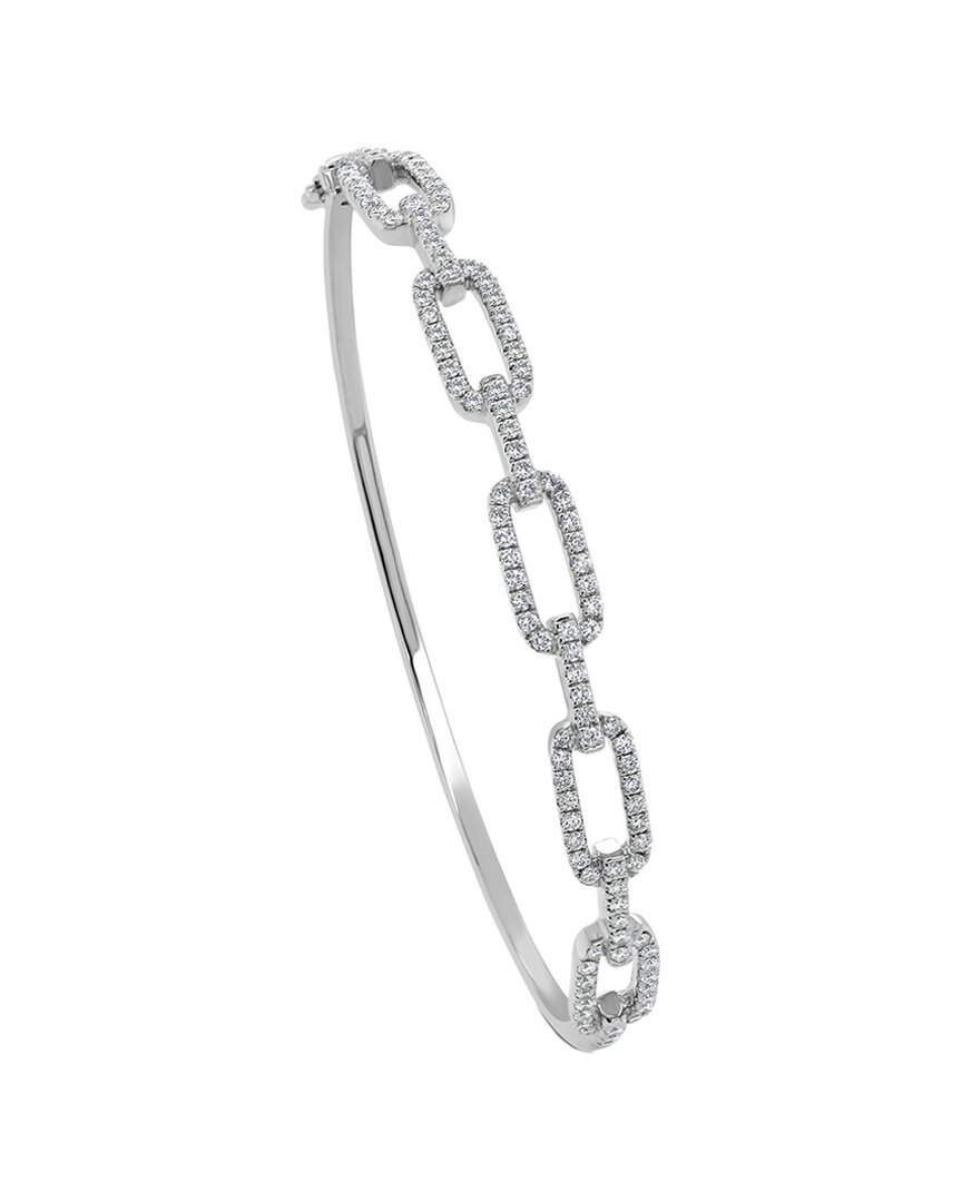 Sabrina Designs 14k 0.91 Ct. Tw. Diamond Link Bangle Bracelet In Metallic