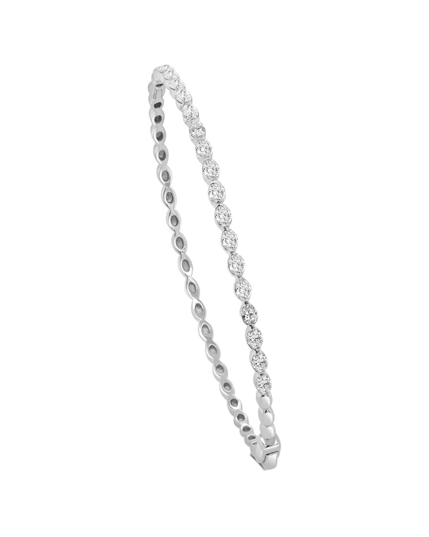 Sabrina Designs 14k 1.28 Ct. Tw. Diamond Bangle Bracelet In Metallic