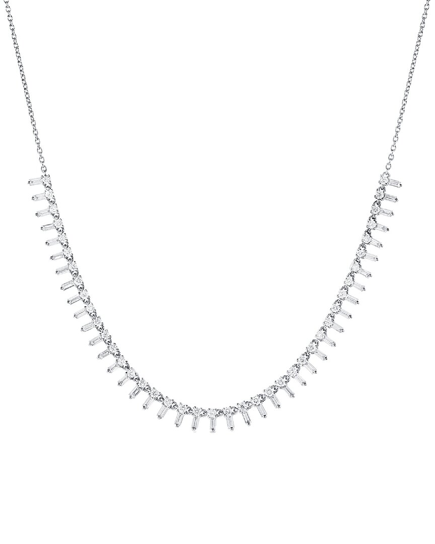 Sabrina Designs 14k 1.35 Ct. Tw. Diamond Necklace In Green