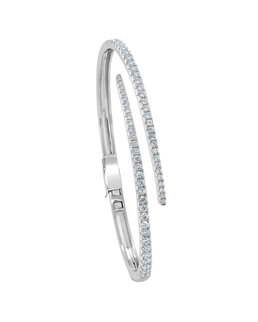 Sabrina Designs 14k Diamond Bangle Bracelet In Metallic