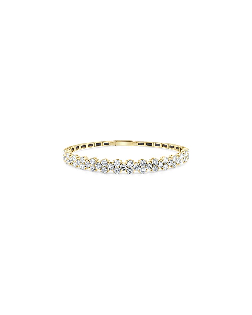 Sabrina Designs 14k 3.90 Ct. Tw. Diamond Flexible Bangle Bracelet