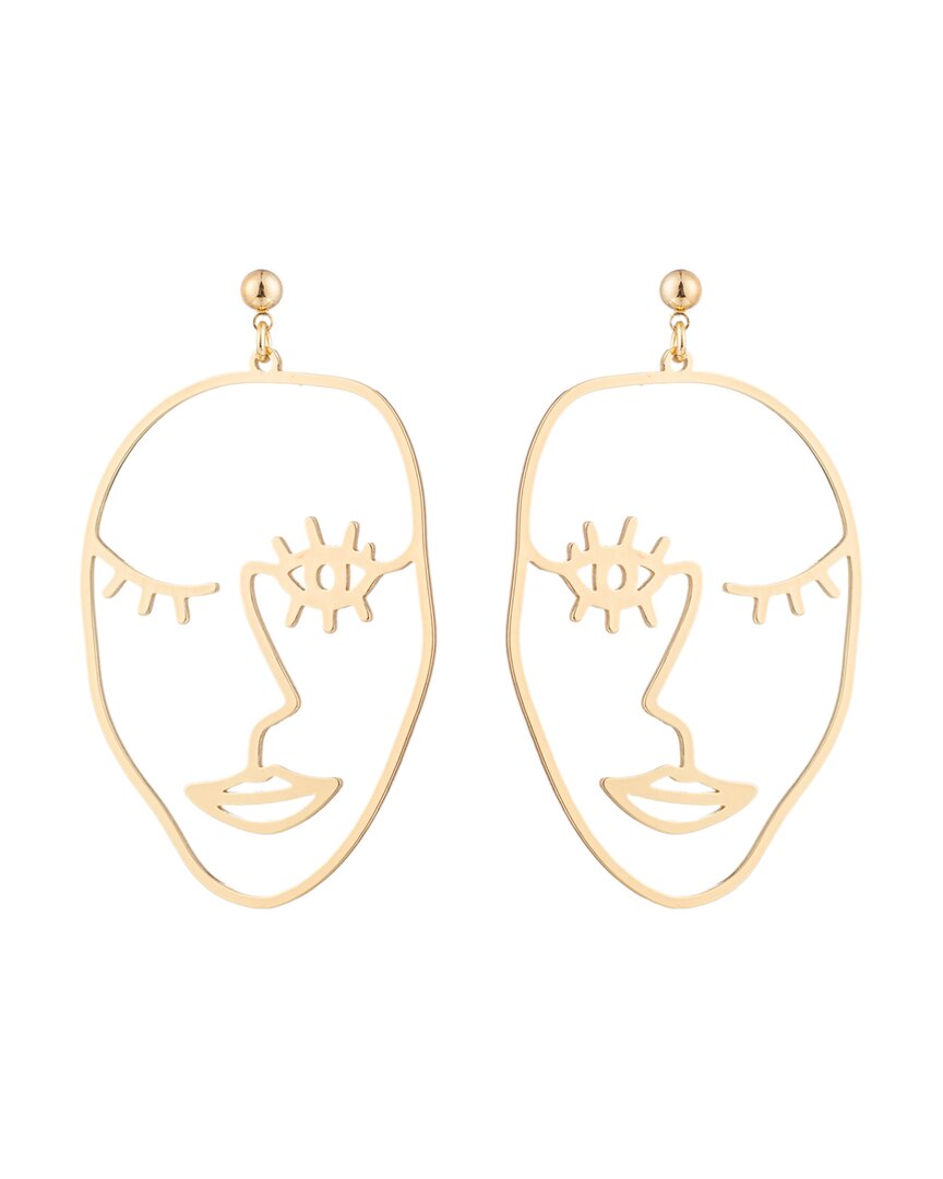 Eye Candy La The Luxe Collection Cz Face Me Earrings