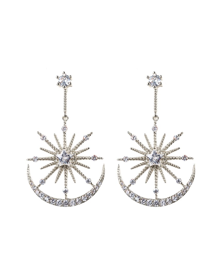 Eye Candy La The Luxe Collection Cz Nina Earrings In Gray