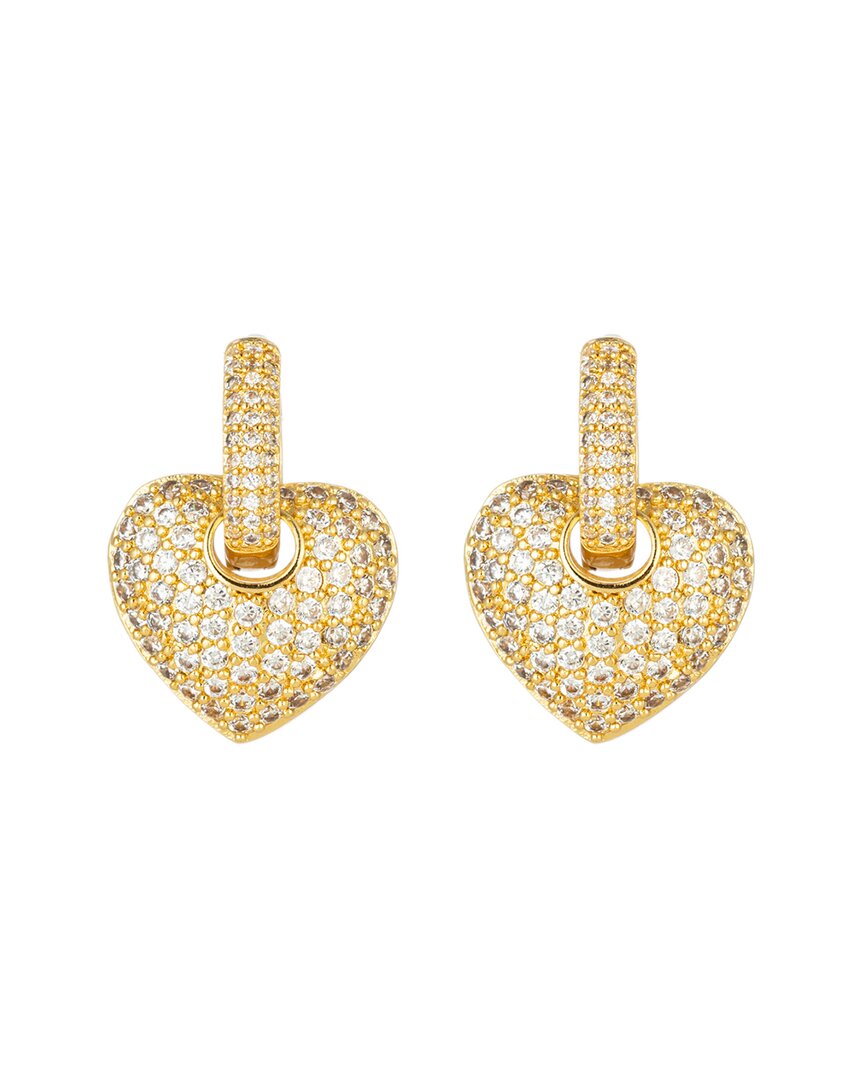 Eye Candy La Eye Candy Los Angeles The Luxe Collection Cz Golden Hearts Earrings