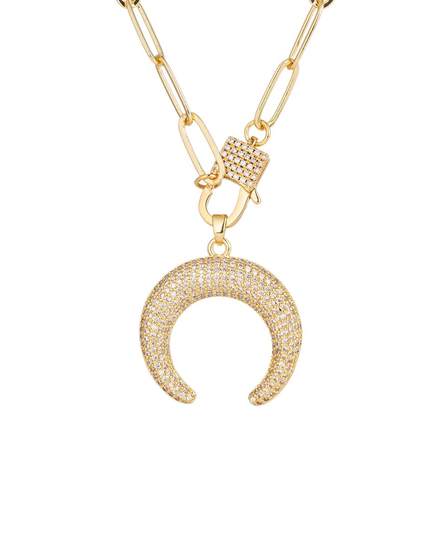 Eye Candy La The Luxe Collection Cz Paperclip Pendant Necklace