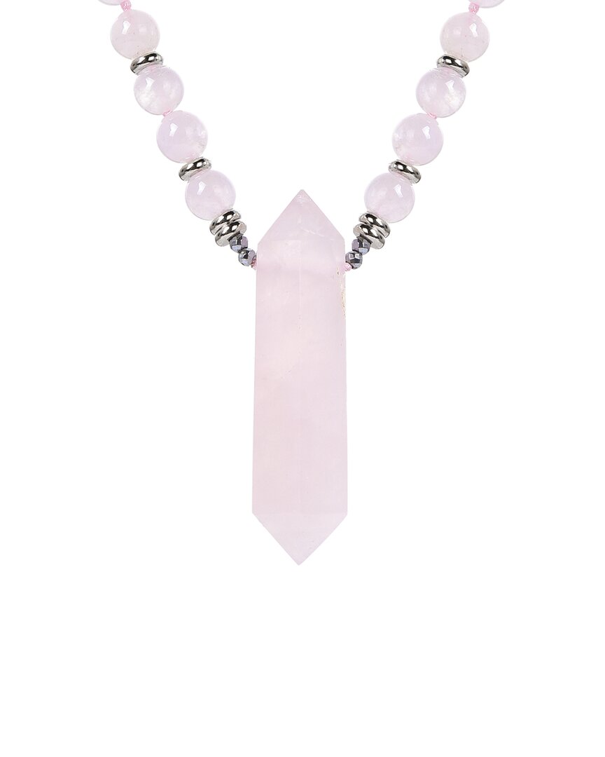 Eye Candy La The Luxe Collection Rose Quartz Harmony Necklace