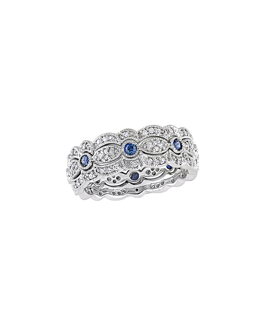 Rina Limor 14k 0.85 Ct. Tw. Diamond & Sapphire Ring