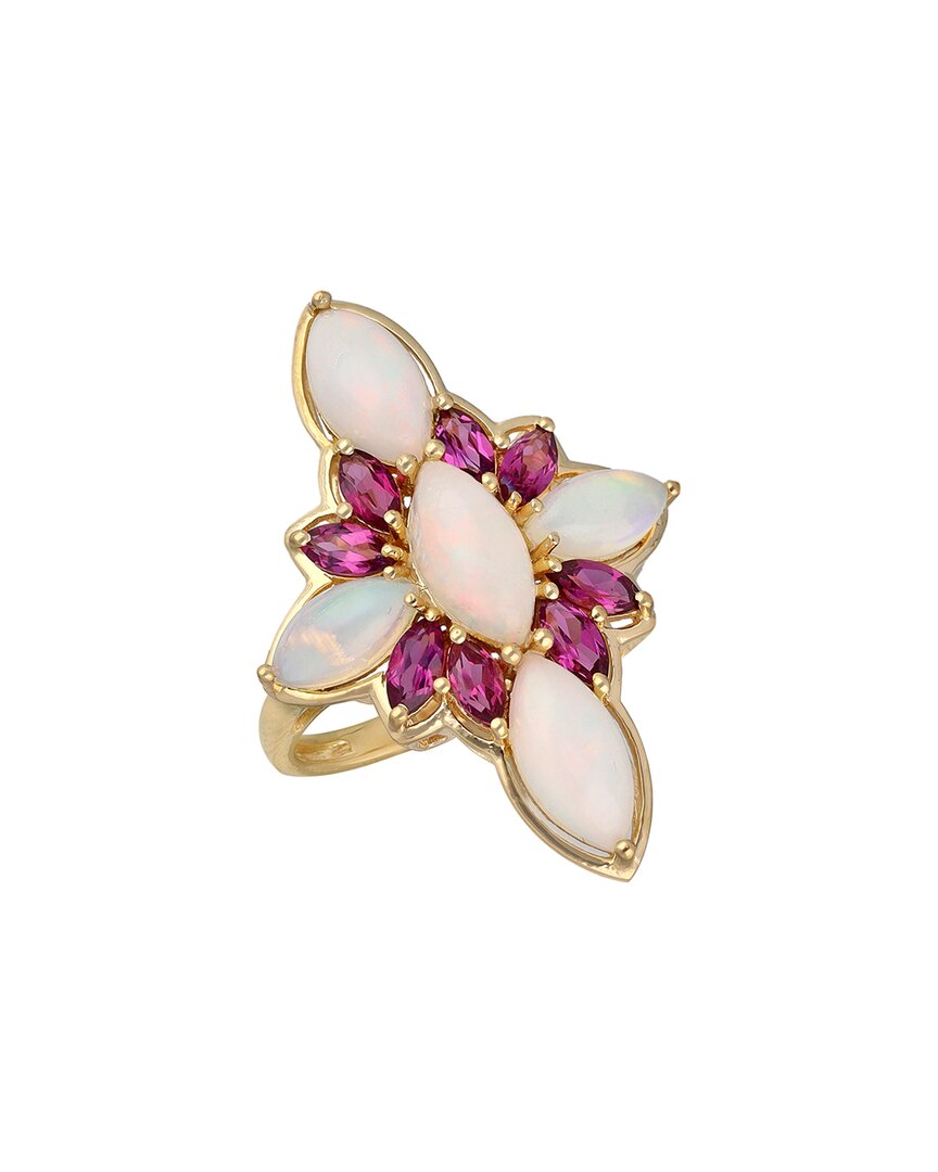 Tiramisu Gold Over Silver 4.32 Ct. Tw. Gemstone Ring