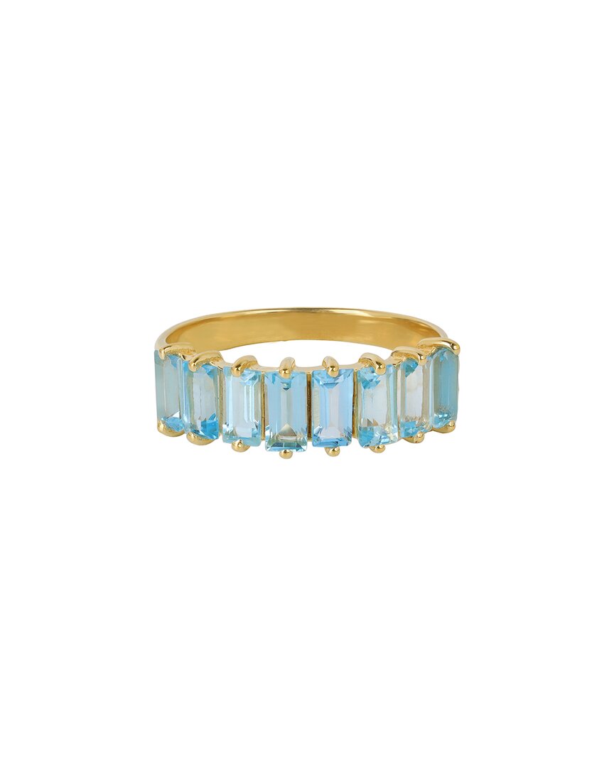 Tiramisu 14k Gold Vermeil 925 Silver 2.08 Cts. Swiss Blue T