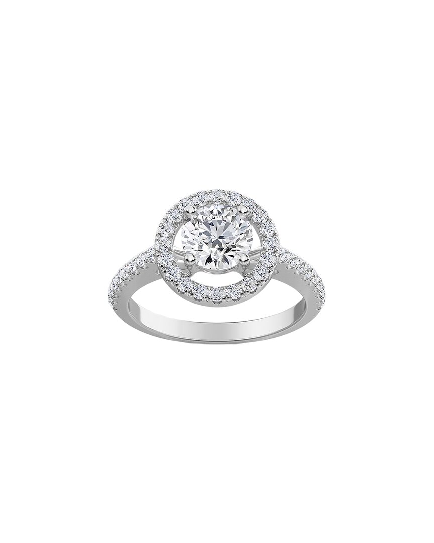 Diana M. Fine Jewelry 14k 1.22 Ct. Tw. Diamond Hidden Halo Half-eternity Ring In White