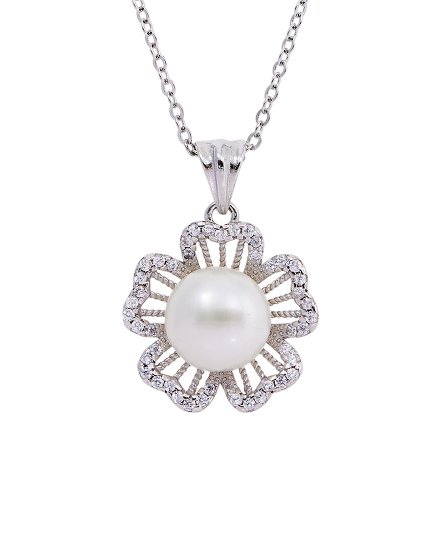 Savvy Cie Silver 9mmmm Pearl Drop Pendant
