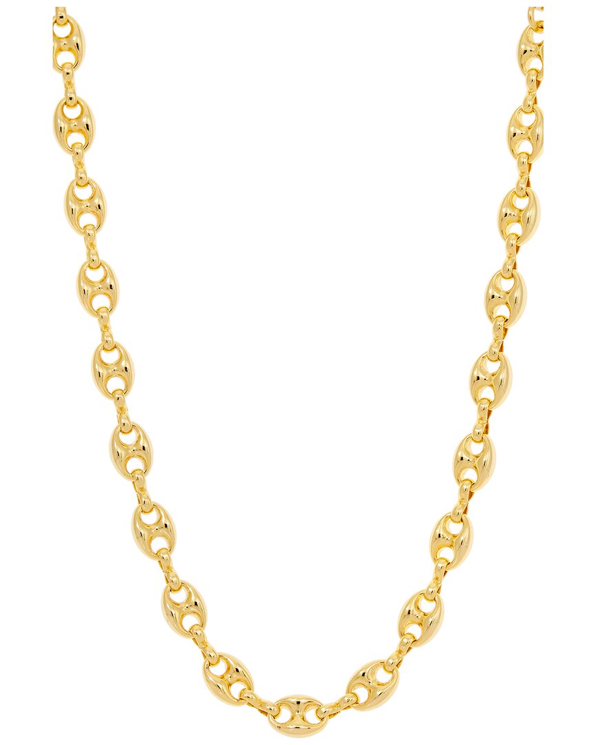 Savvy Cie 18k Plated Mariner Link Necklace In Gold
