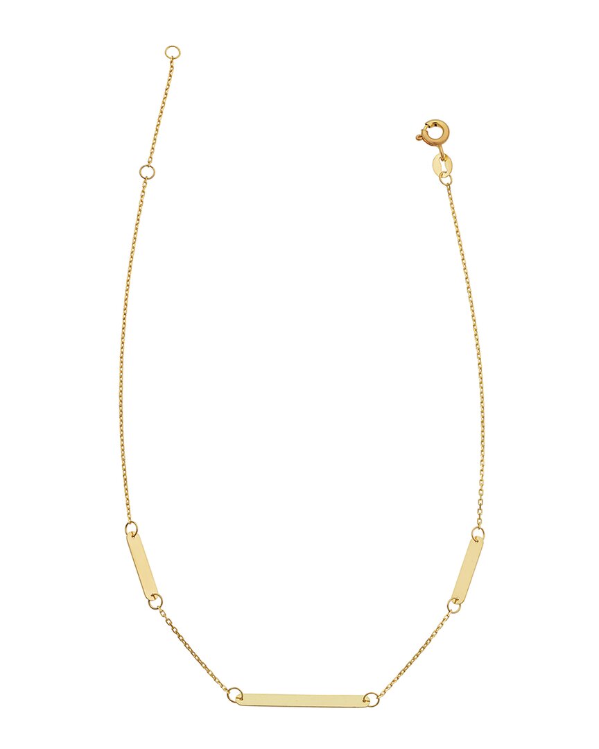 Sabrina Designs 14k Station Ankle Bracelet In Gold