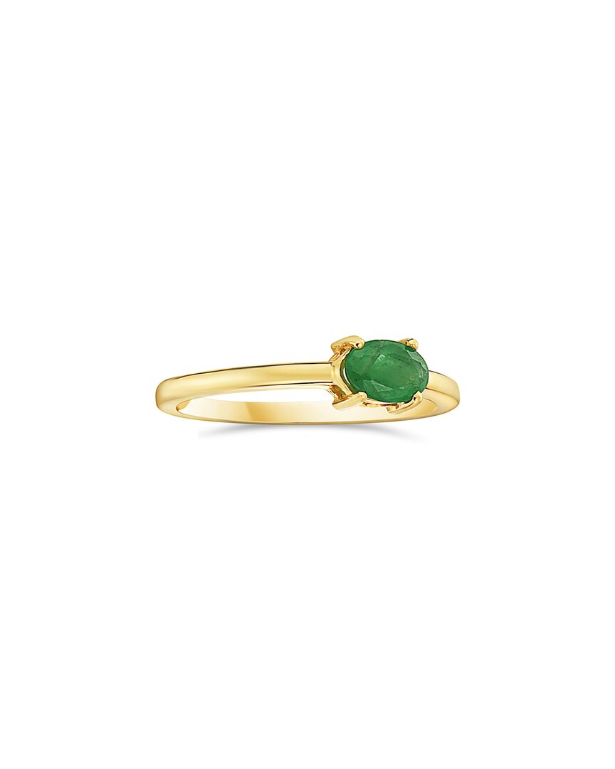 Forever Creations Usa Inc. Signature Collection 14k 0.41 Ct. Tw. Emerald Half-eternity Ring