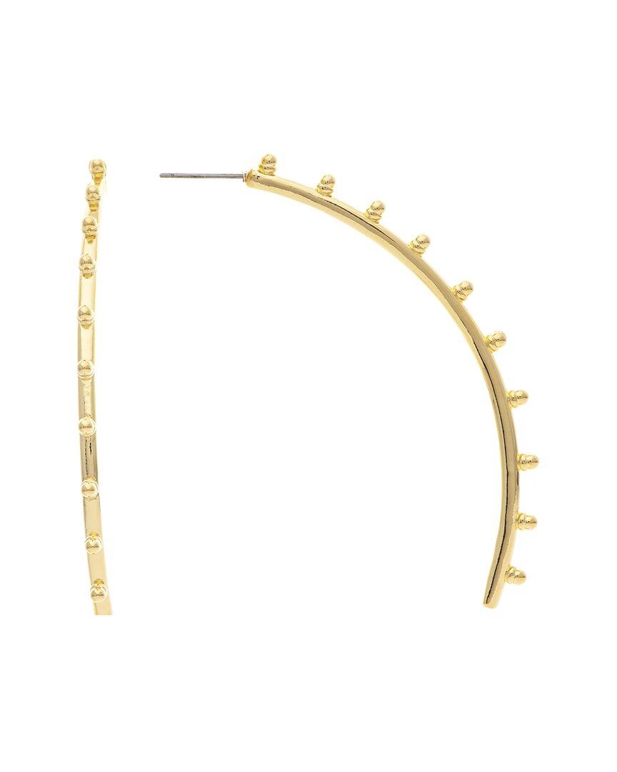 Rivka Friedman 18k Plated Beaded Earrings In Gold