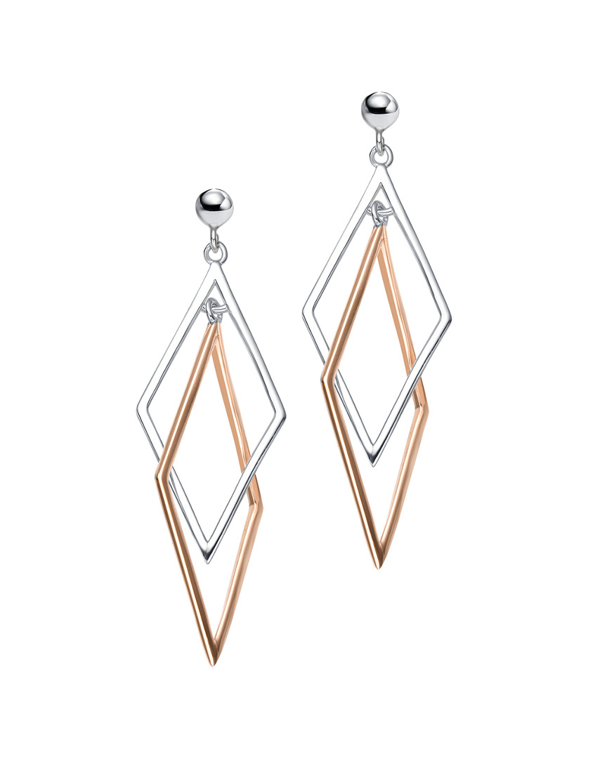 Genevive 18k Rose Gold Vermeil Earrings