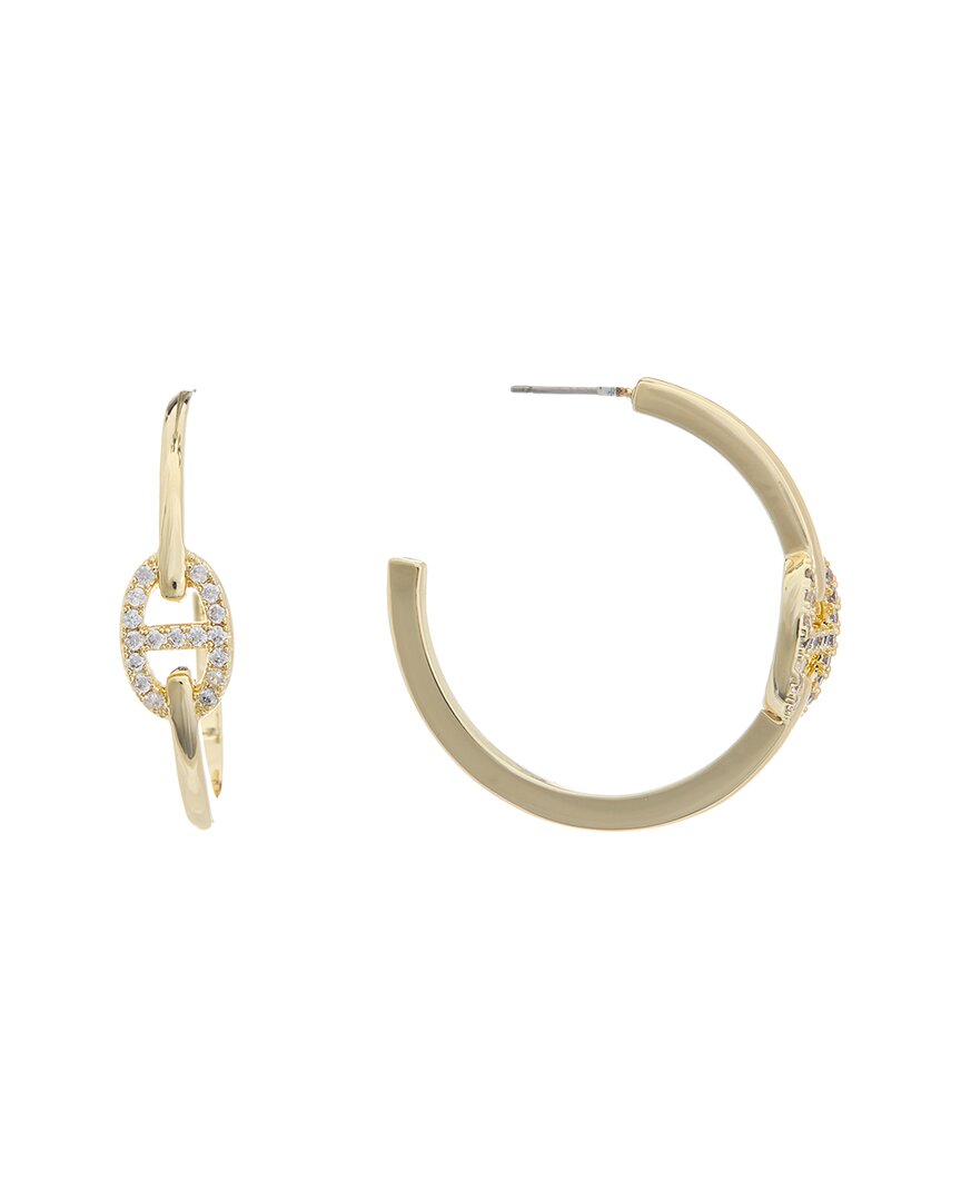 Juvell 18k Plated Cz Hoops