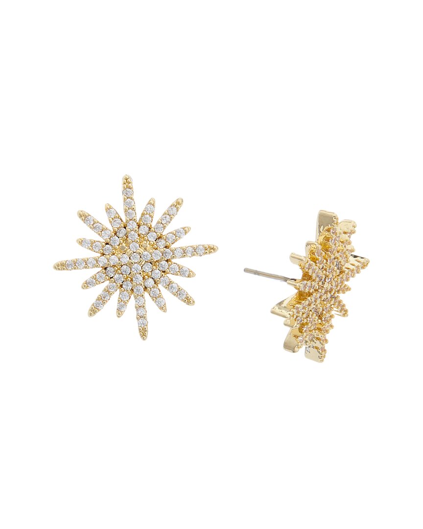 Juvell 18k Plated Cz Earrings In Gold