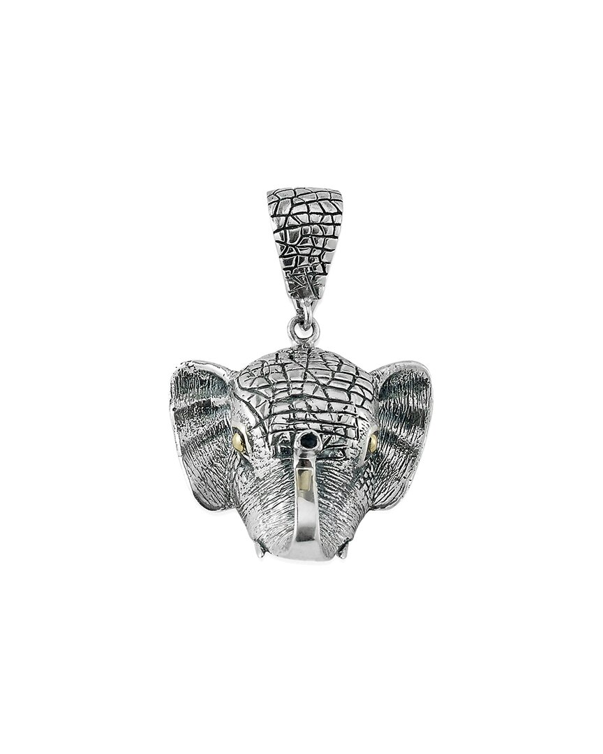 Samuel B. 18k & Silver Elephant Pendant In Metallic