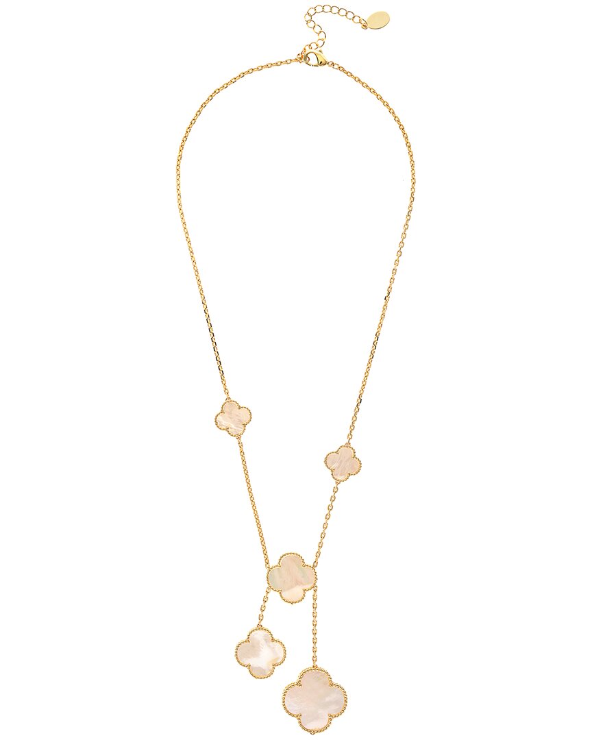 Shop Rivka Friedman 18k Plated Pearl Statement Y Necklace