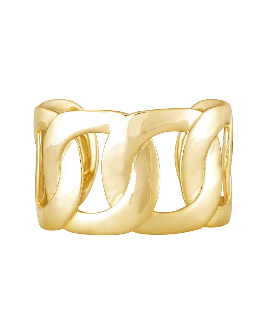 Rivka Friedman 18k Plated Motif Cuff Bracelet