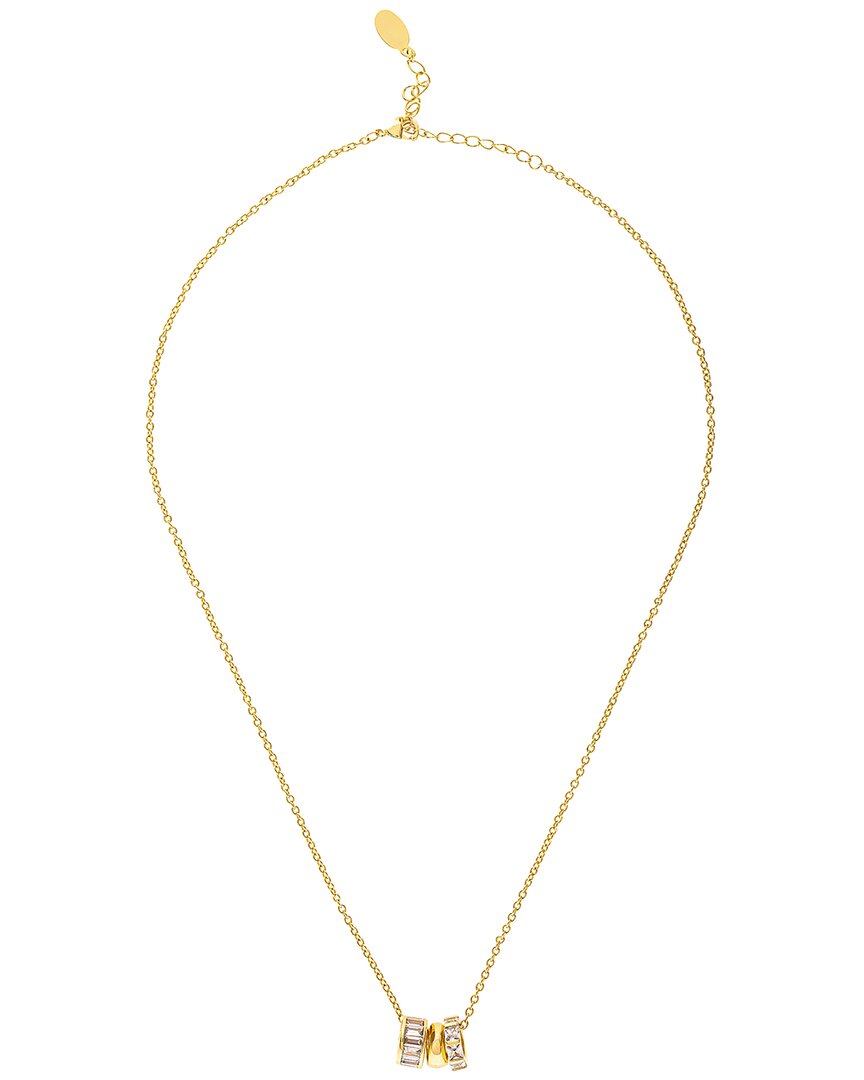 Shop Rivka Friedman 18k Plated Cz Charm Necklace
