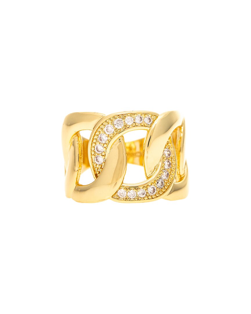 Shop Rivka Friedman 18k Plated Cz Motif Ring