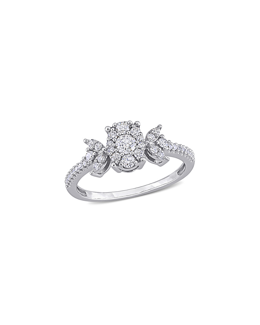 Rina Limor 10k 0.48 Ct. Tw. Diamond Cluster Ring