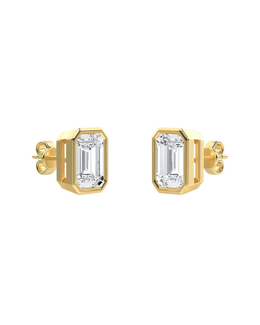Diana M. Fine Jewelry 14k 1.03 Ct. Tw. Diamond Studs In Gold