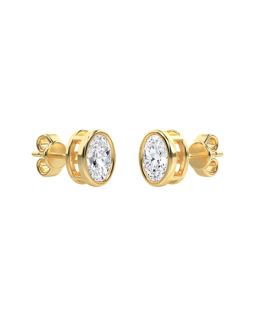 Diana M. Fine Jewelry 14k 0.99 Ct. Tw. Diamond Studs In Gold