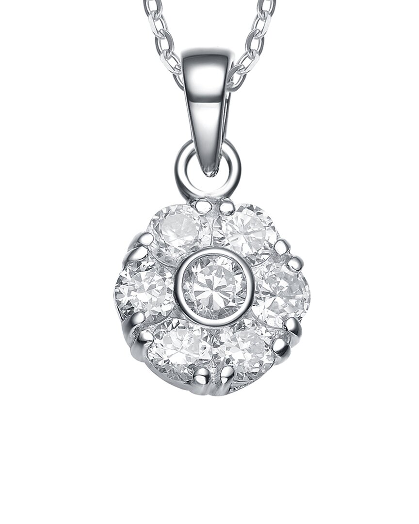Genevive Silver Cz Pendant