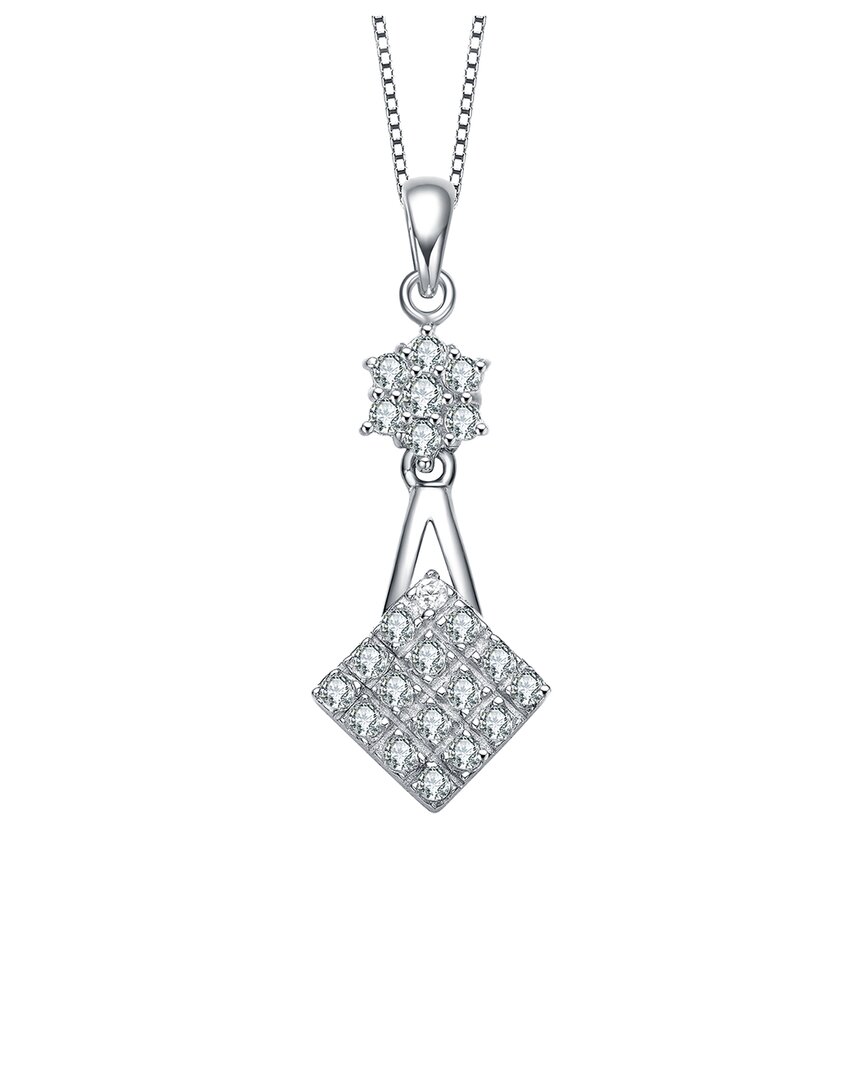 Genevive Silver Cz Pendant