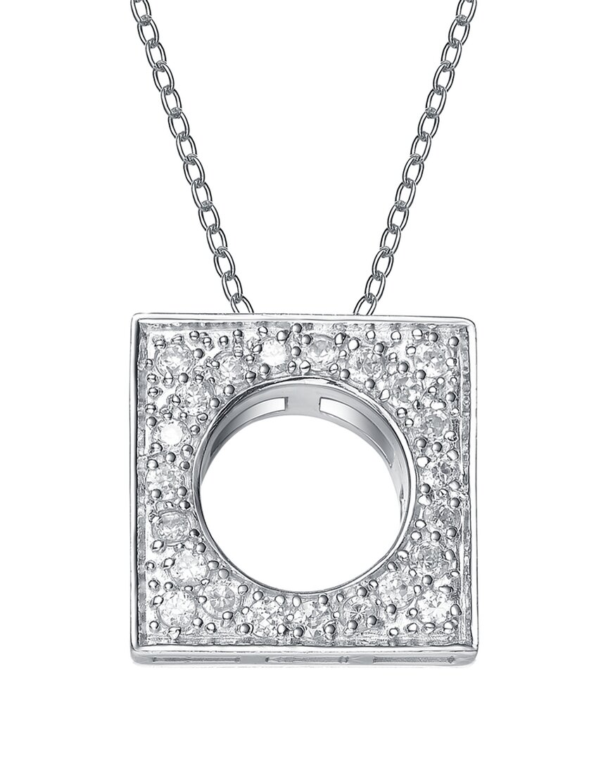 Genevive Silver Cz Pendant
