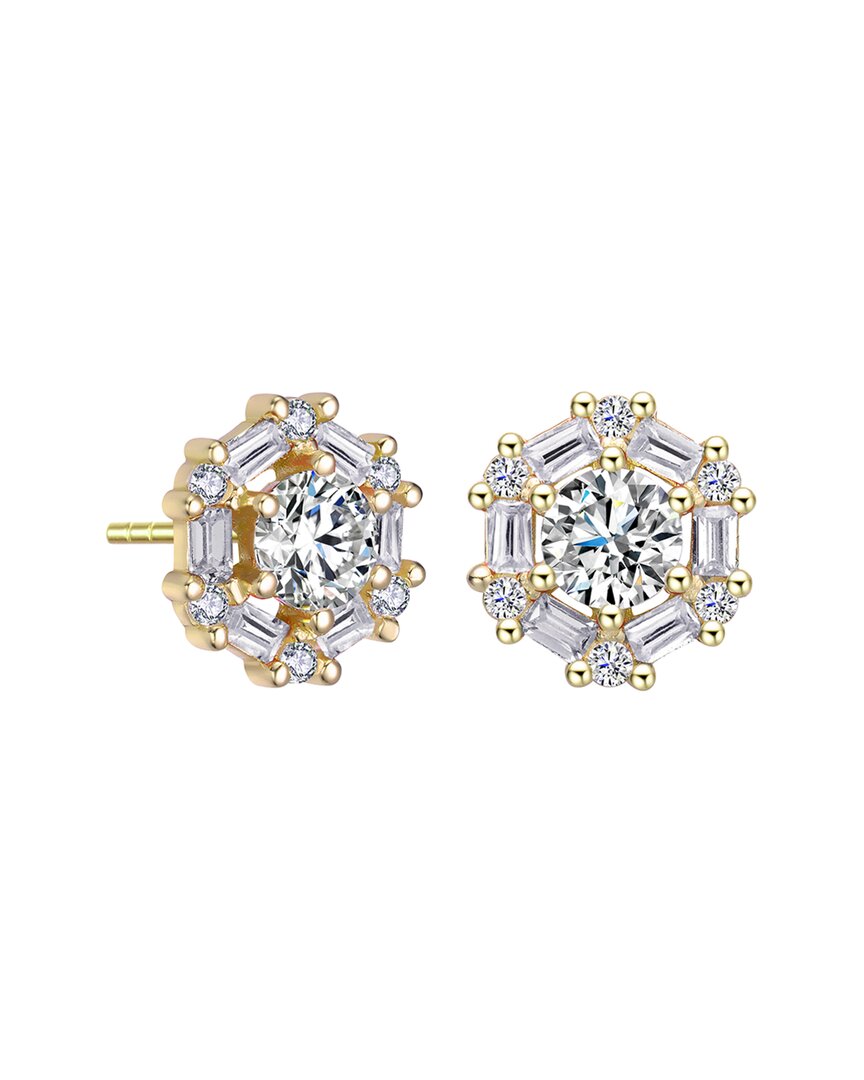 Rachel Glauber 14k Plated Cz Studs
