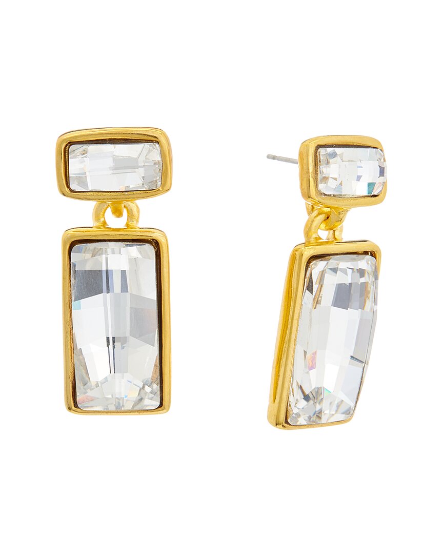 Kenneth Jay Lane 22k Plated Dangle Earrings In Gold