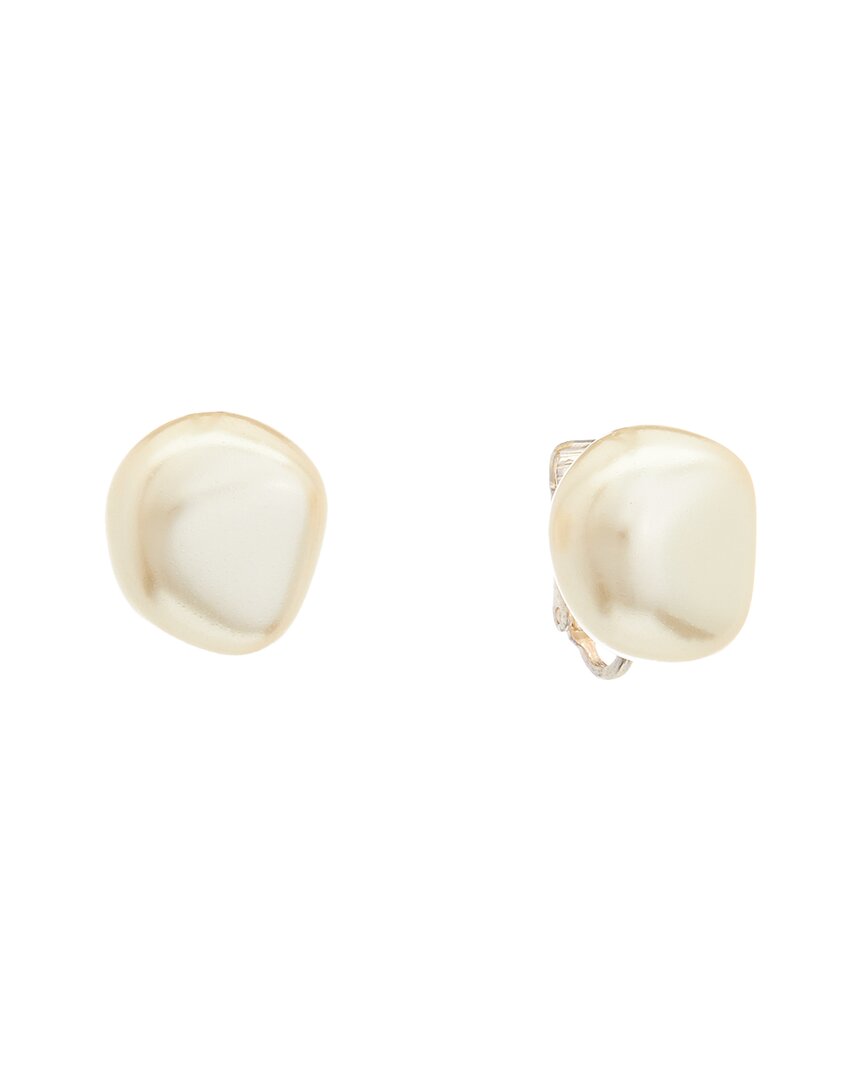 Kenneth Jay Lane Plated Clip-on Studs In Neutral