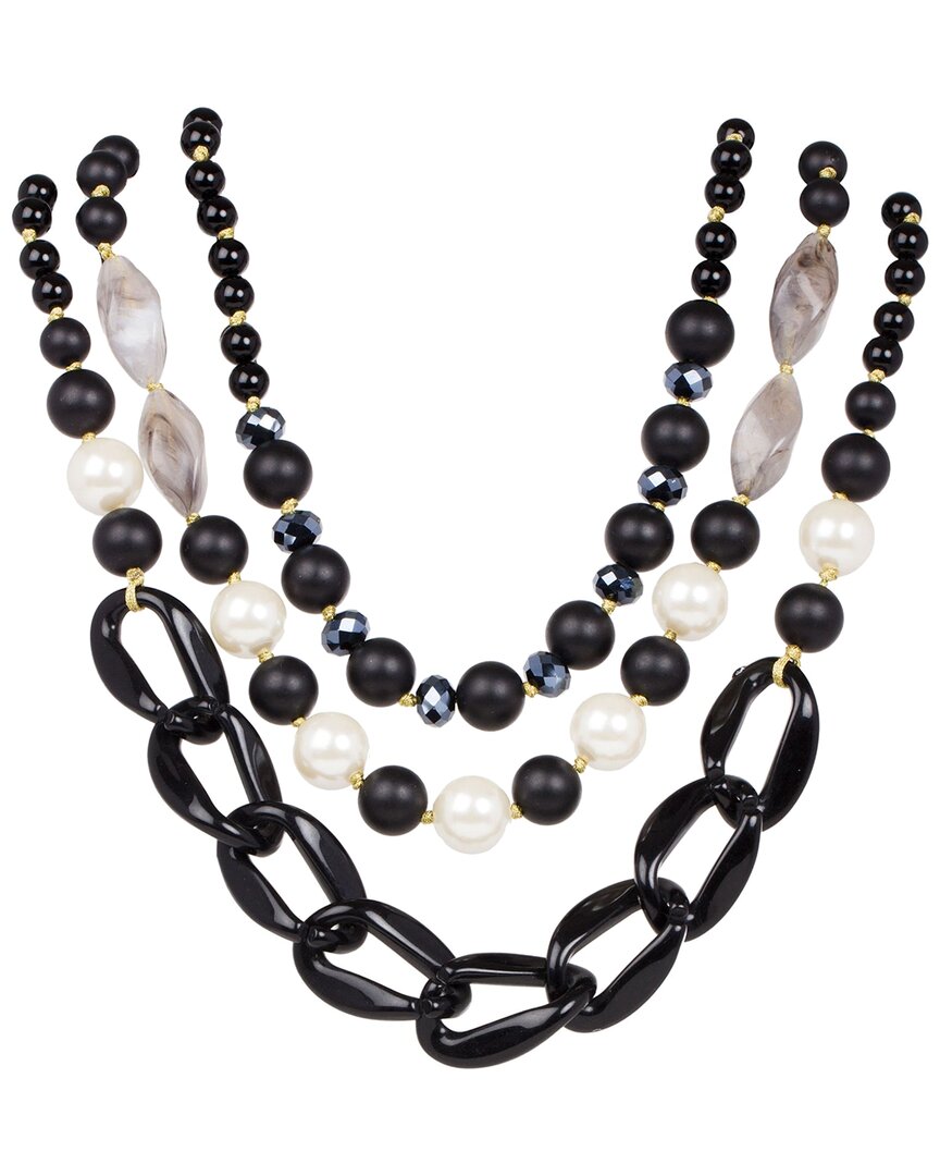 SAACHI SAACHI ONYX 17MM BETTY NECKLACE