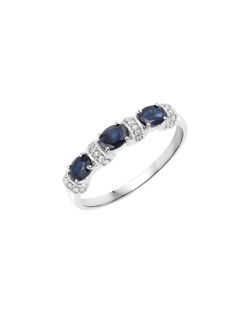 Shop Diana M. Fine Jewelry 14k 0.67 Ct. Tw. Diamond & Sapphire Ring