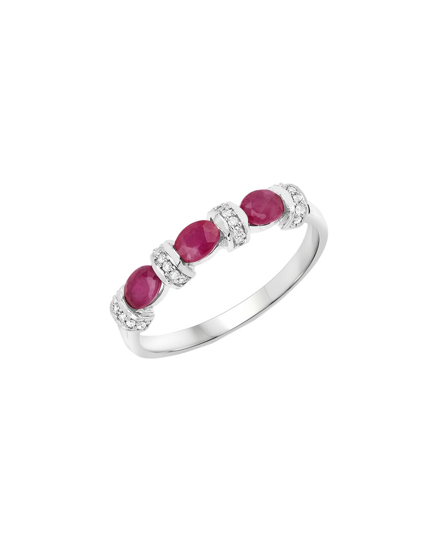 Shop Diana M. Fine Jewelry 14k 1.73 Ct. Tw. Diamond & Ruby Ring