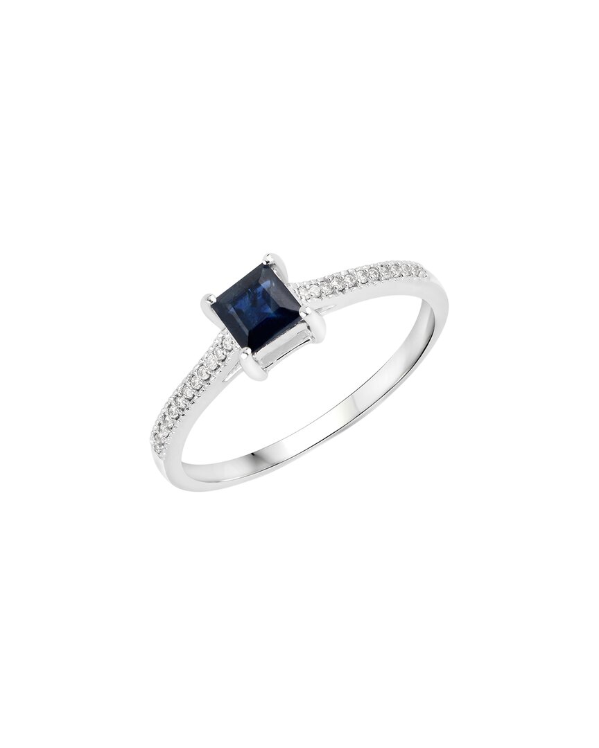 Shop Diana M. Fine Jewelry 14k 0.67 Ct. Tw. Diamond & Sapphire Ring
