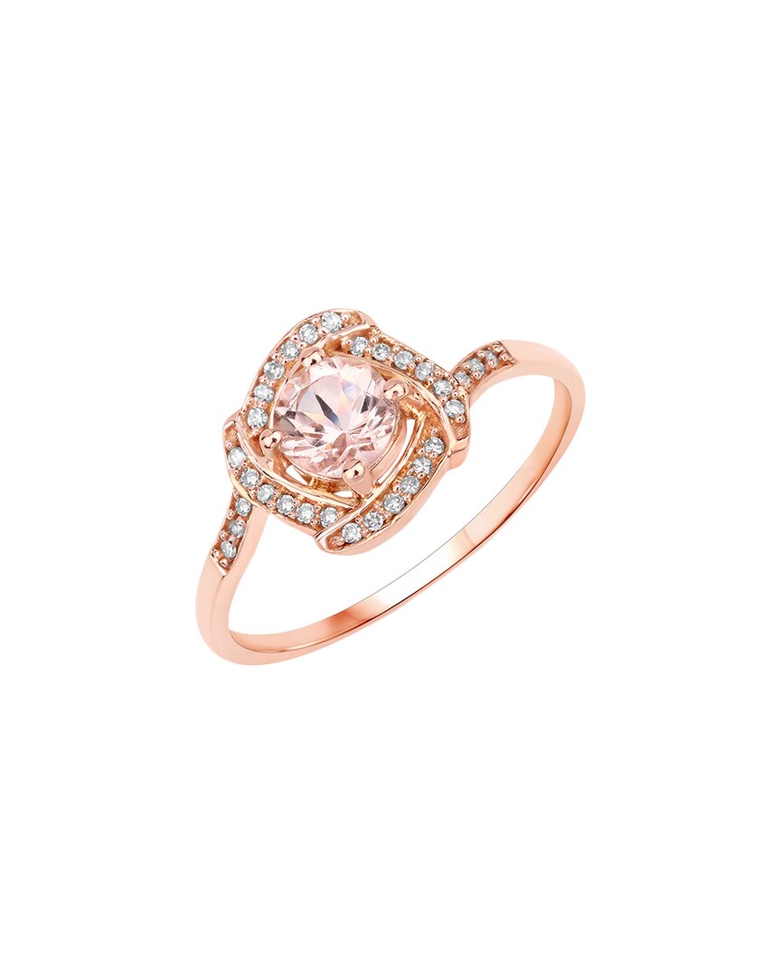 Shop Diana M. Fine Jewelry 14k Rose Gold 0.49 Ct. Tw. Diamond & Morganite Ring
