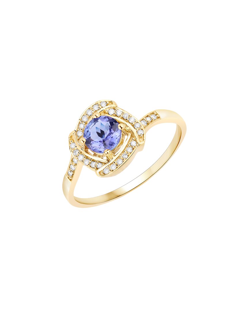 Shop Diana M. Fine Jewelry 14k 0.55 Ct. Tw. Diamond & Tanzanite Ring