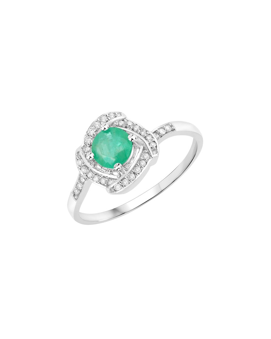 Shop Diana M. Fine Jewelry 14k 0.50 Ct. Tw. Diamond & Emerald Ring