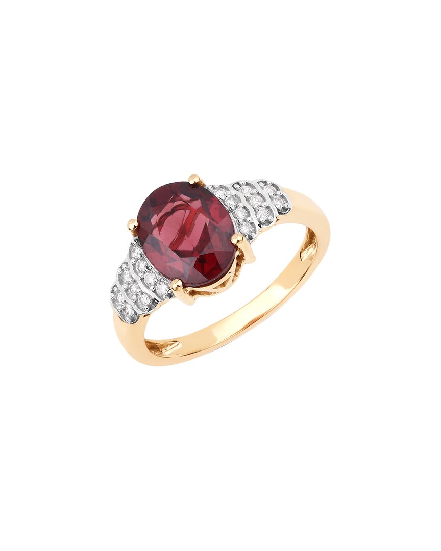 Shop Diana M. Fine Jewelry 14k 2.87 Ct. Tw. Diamond & Garnet Ring