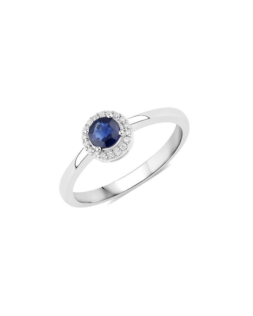 DIANA M. DIANA M. FINE JEWELRY 14K 0.52 CT. TW. DIAMOND & SAPPHIRE RING