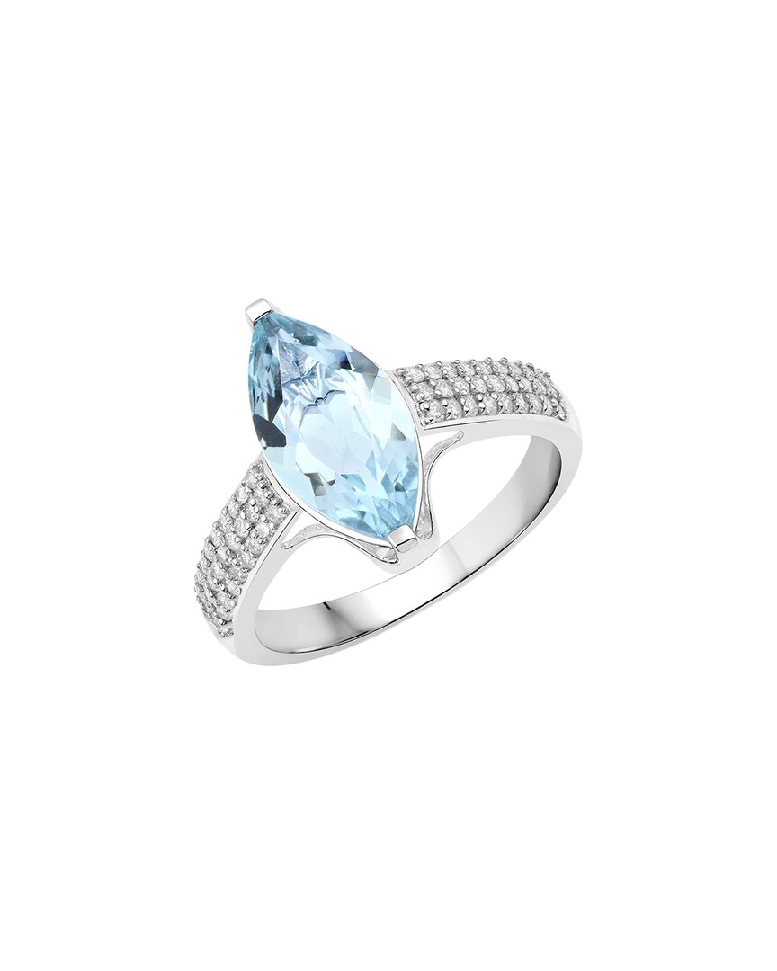 Shop Diana M. Fine Jewelry 14k 2.09 Ct. Tw. Diamond & Aquamarine Ring