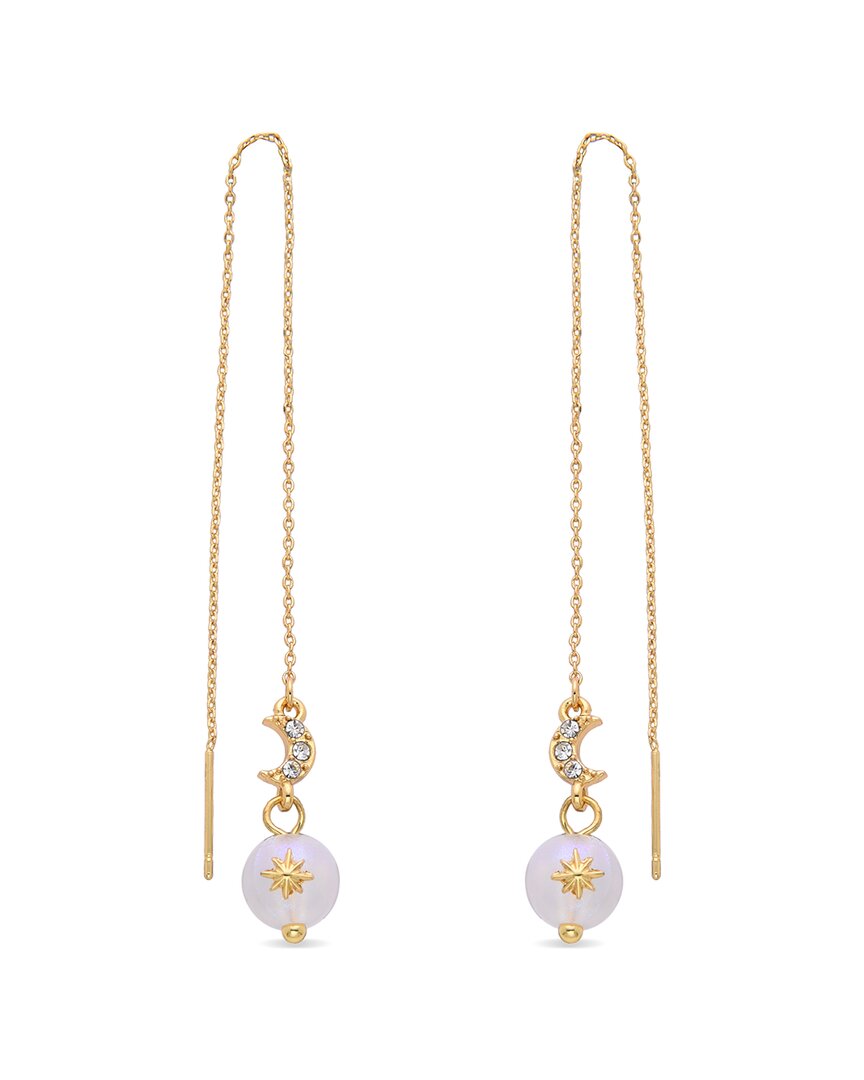 Eye Candy La Pearl Celestial Moon Drop Earrings